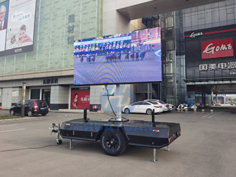 Mobile led billboard trailer